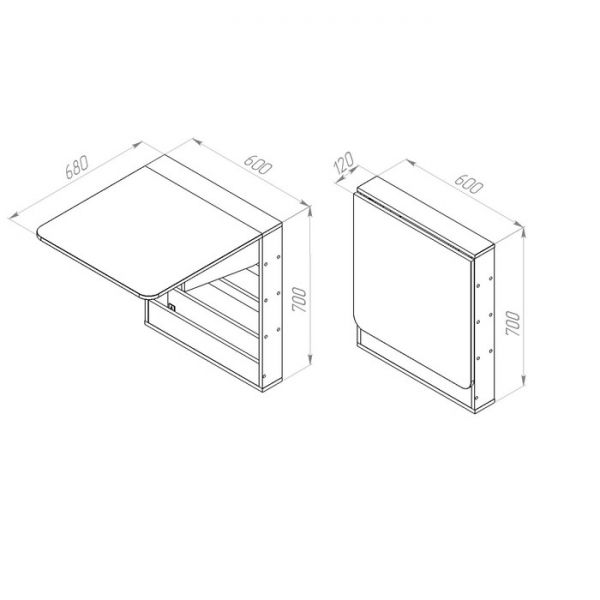 Стол «Томик 2», ЛДСП, цвет венге