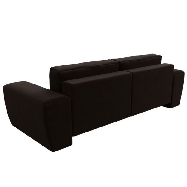 Прямой диван «Беккер», механизм еврокнижка, микровельвет, цвет бежевый