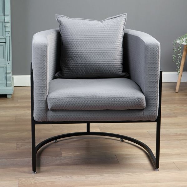 Стул "Грегор" серый/черный