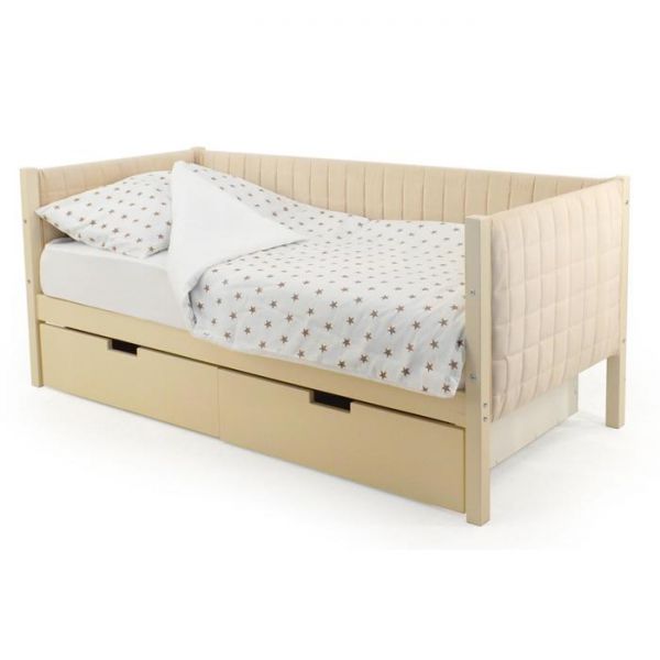 Детская кровать-тахта мягкая Svogen бежевый