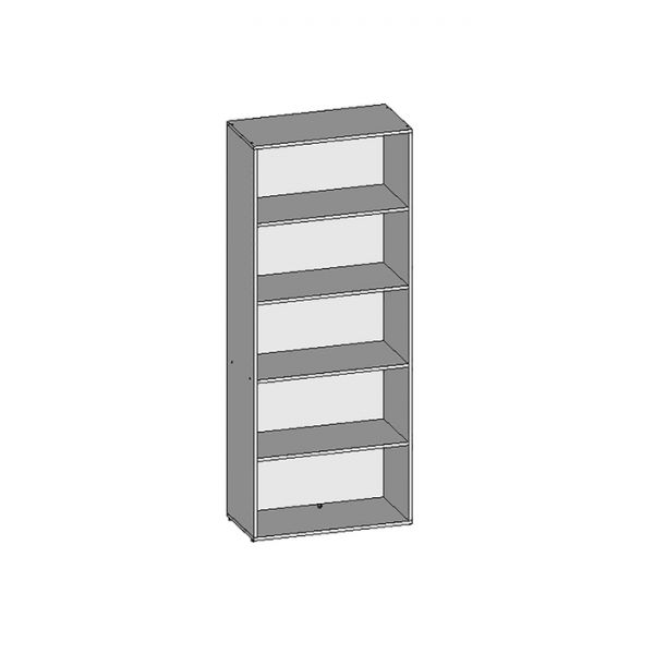 Шкаф для документов НШ-4, 760 ? 380 ? 1890 мм, белый шагр