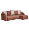 Диван угловой "Юпитер", " тефи коричневый"