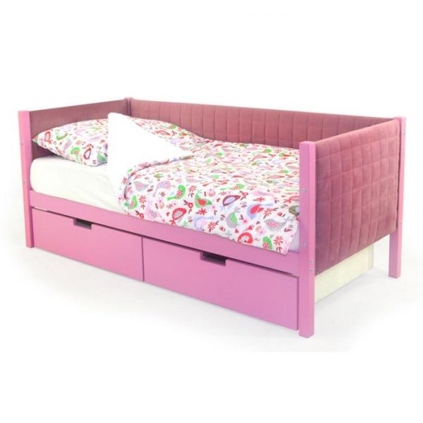 Детская кровать-тахта мягкая Svogen лаванда