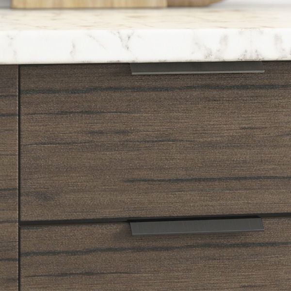 Кухонный гарнитур Стоун 1600х600 белый/грей софттач/палисандр