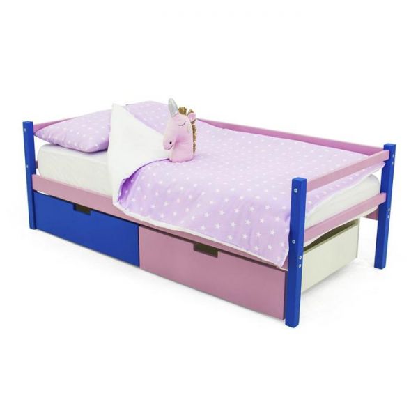 Детская кровать-тахта Svogen синий-лаванда