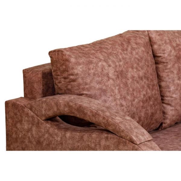 Диван прямой "Юпитер 4", " тефи коричневый"