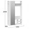 Прихожая Гамма 1200х350х2000 Белая