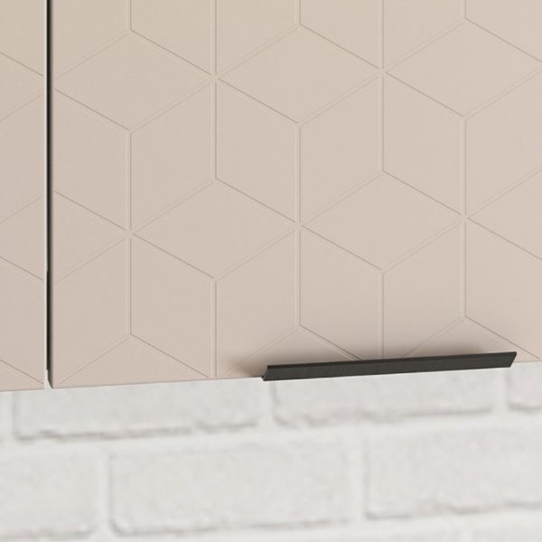 Кухонный гарнитур Стоун 2200х600 белый/грей софттач/палисандр