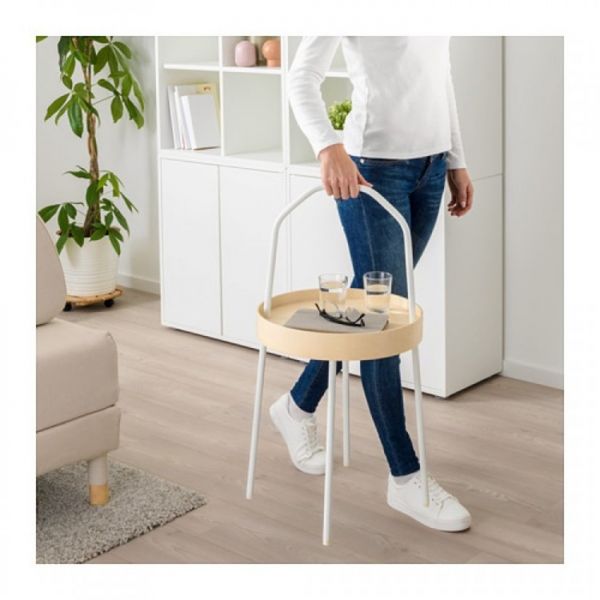 Придиванный столик БУРВИК, белый