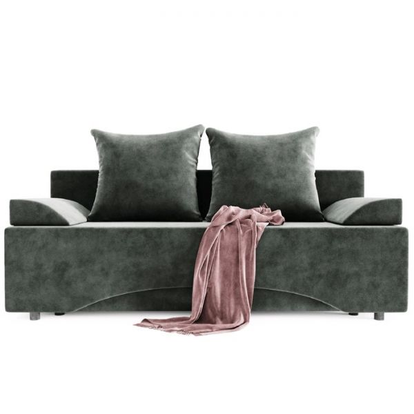 Диван прямой «Престиж», еврокнижка, ППУ, велюр, цвет селфи 07