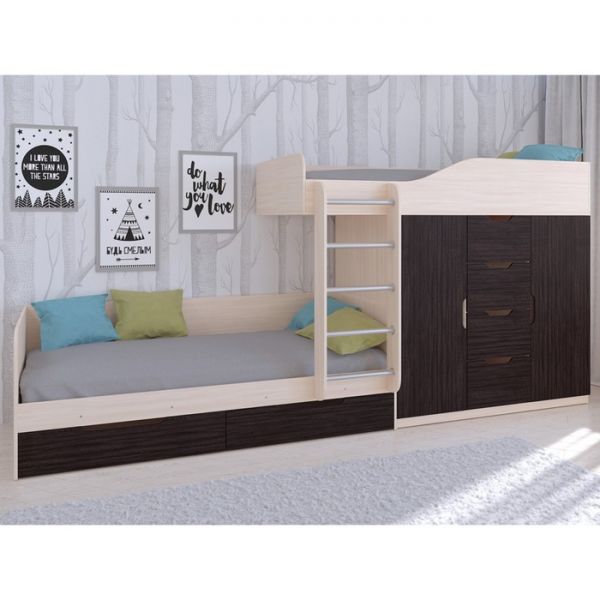 Детский комплекс «Астра 6», цвет дуб молочный/венге