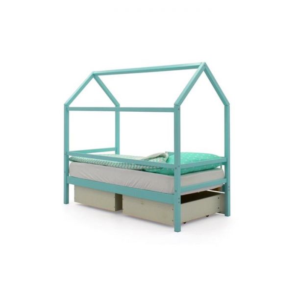 Детская кровать-домик Бельмарко Svogen мятный