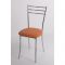 Стул на металлокаркасе Хлоя СТ хром люкс/оранжевый