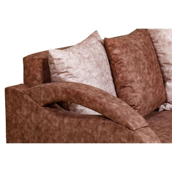 Диван прямой "Юпитер", " тефи коричневый"