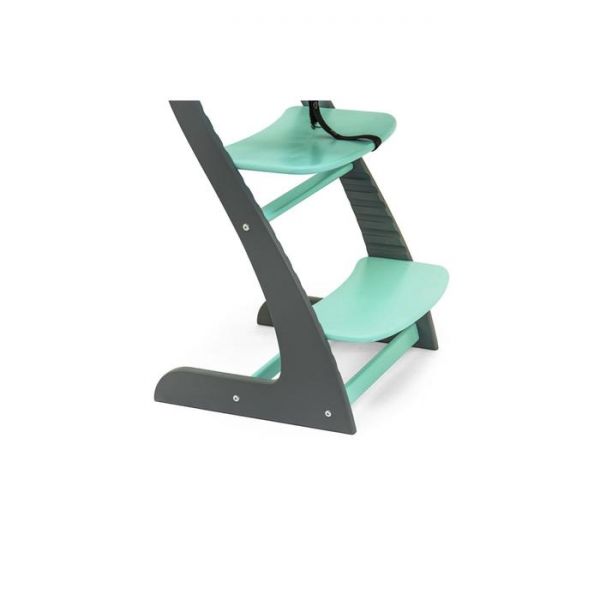 Детский растущий регулируемый стул "Усура графит-мятный"