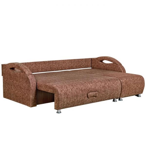 Диван угловой "Юпитер", " тефи коричневый"