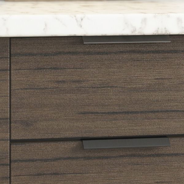 Кухонный гарнитур Стоун 2000х600 белый/грей софттач/палисандр