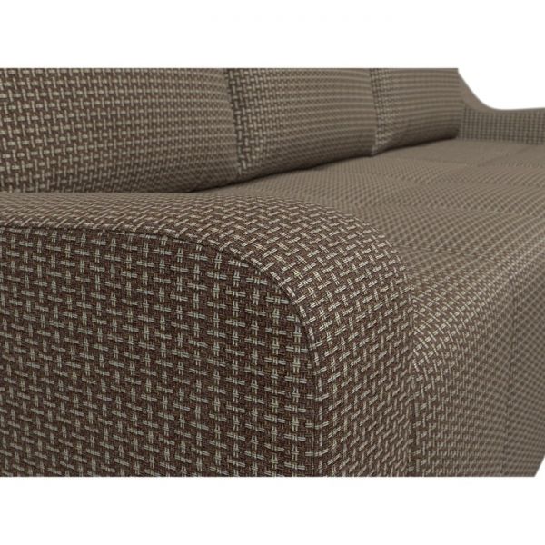 Угловой диван «Элида», правый угол, рогожка, цвет бежевый