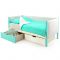 Детская кровать-тахта мягкая Svogen мятно-белый