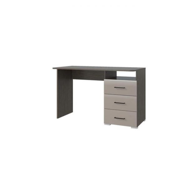 Стол «Ненси», ЛДСП/МДФ, 120 х 59,6 х 75 см, 3 ящика, цвет венге/белый глянец