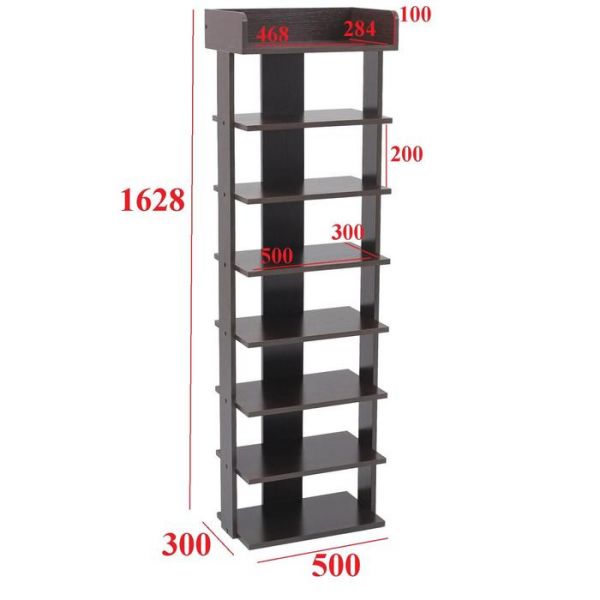 Стеллаж  Норд №6, 500х300х1628, Венге