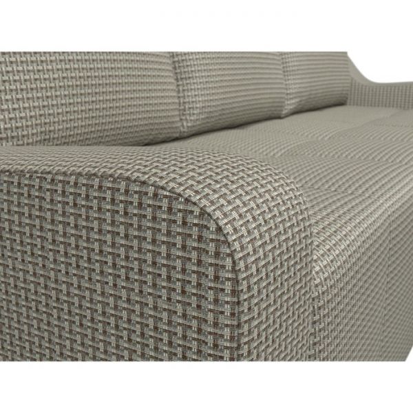 Угловой диван «Элида», правый угол, рогожка, цвет бежевый