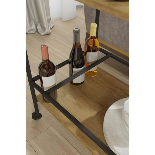 Стол сервировочный «Спич», 680 ? 430 ? 820 мм, цвет дуб сонома