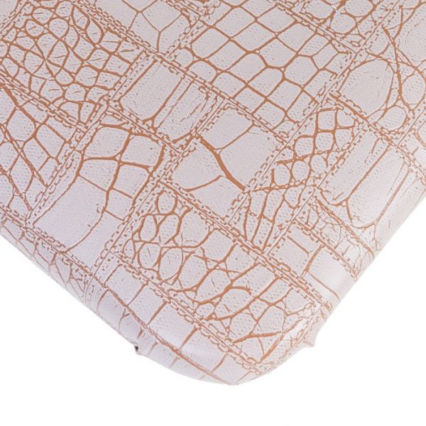 Стул "ВОЛНА" Серебро/шоколадная рептилия