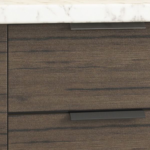 Кухонный гарнитур Стоун 2200х600 белый/грей софттач/палисандр