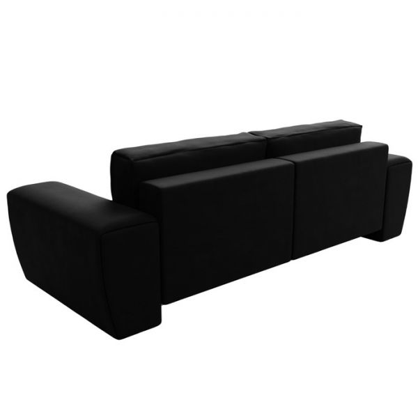 Прямой диван «Беккер», механизм еврокнижка, микровельвет, цвет бежевый