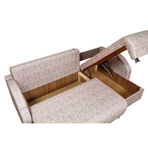 Диван угловой "Юпитер", " тефи бежевый"