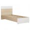 Кровать ЛАЙТ 900х2000 Белый/корпус Дуб Сонома
