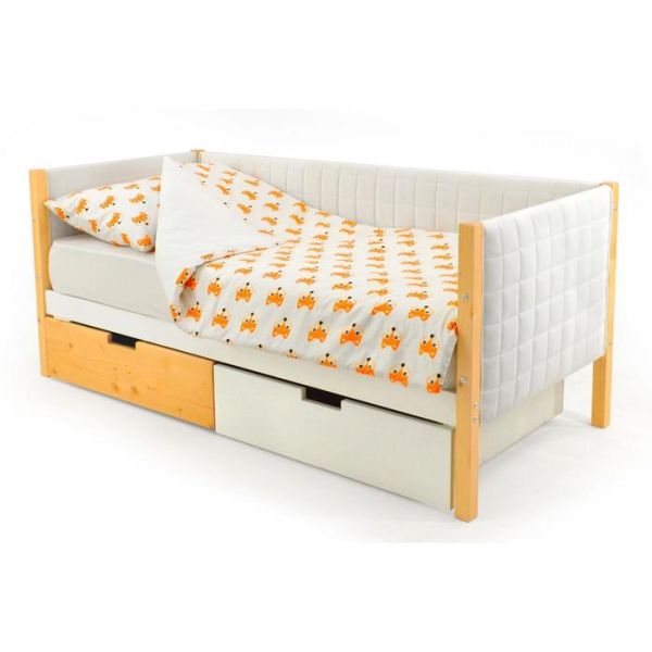 Детская кровать-тахта мягкая Svogen дерево-белый