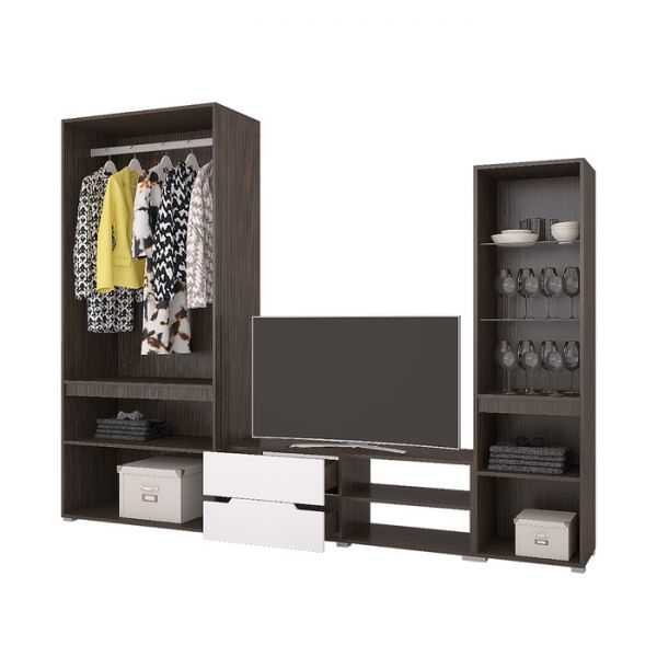 Гостиная «Анталия», МДФ, цвет сономо, белый софт