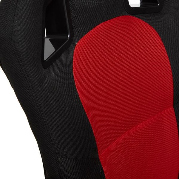 Кресло DRIVER ткань черный/красный 2603/08