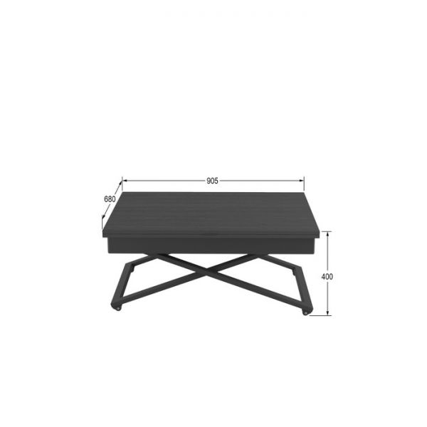 Стол универсальный «Генри», 905 (1360) ? 680 (905) ? 765 (400) мм, цвет белый премиум