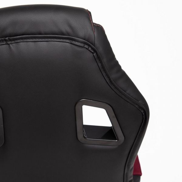 Кресло DRIVER экокожа/ткань черный/бордо 36-6/13