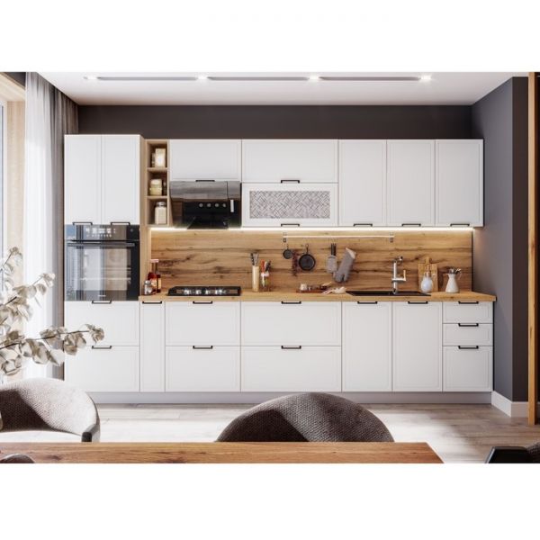 Шкаф наполный 2 ящ. Квадро 600х470х826 Дуб сонома/Нубук Милк