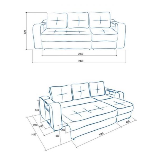 Диван-трансформер «Оптимус», цвет эмилия милк / эмилия дарк браун