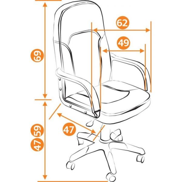 Кресло PARMA ткань серый/серый 207/12
