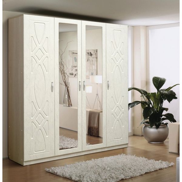 Спальня «Венеция 7.1», кровать 160 ? 200, шкаф, 2 тумбочки, зеркало, стол туалетный, комод