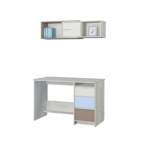 Стол письменный «Зефир № 17.2», 1200 ? 632 ? 767 мм, универсальный, цвет дуб эльза/голубой