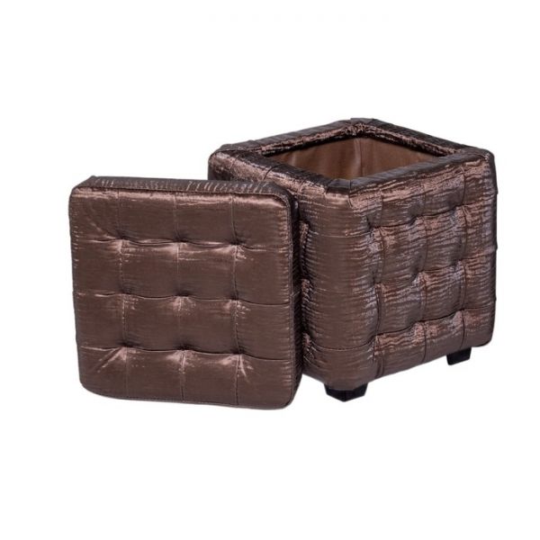 Пуф Теско с крышкой 400х400х460 Бенгал кофе