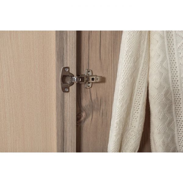 Шкаф для одежды и белья Nature 555, 1600 ? 595 ? 2300 мм, цвет гаскон пайн / чёрный