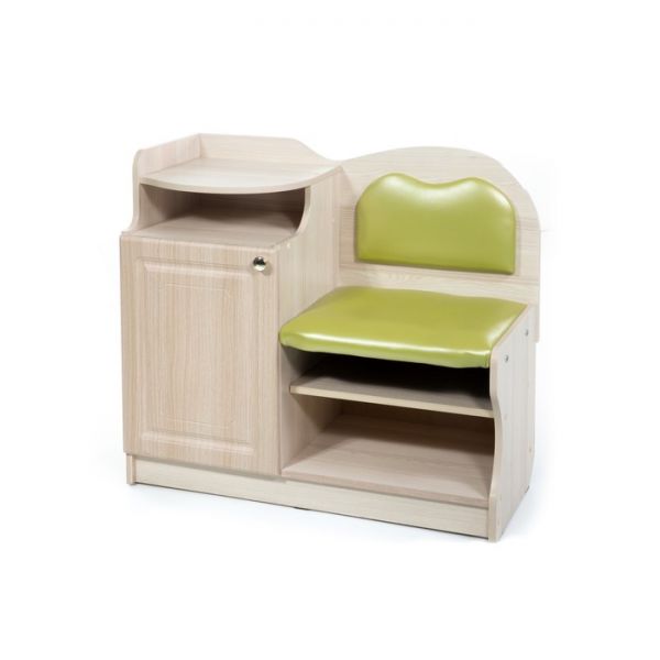 Банкетка №1, 900х430х920, Ясень/Зеленый(105)