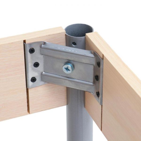 Стол ломберный 790(1180)х590х750 Дуб млечный/опоры серый