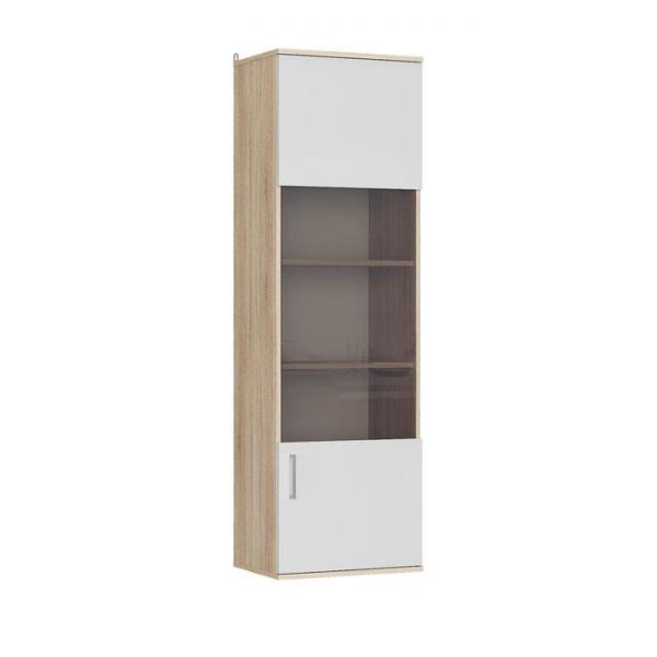 Шкаф навесной ЛАЙТ 1640х500х370 Белый/ корпус Дуб Сонома