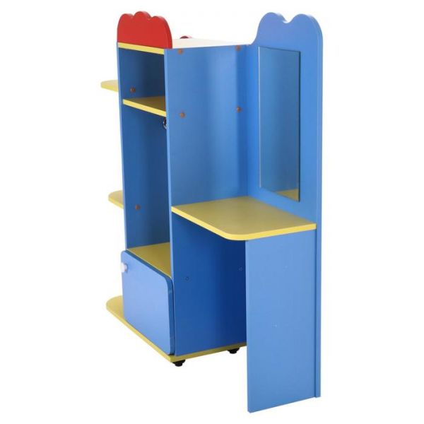 Уголок ряжений с трюмо 1050х300х1100  Синий/жёлтый/красный