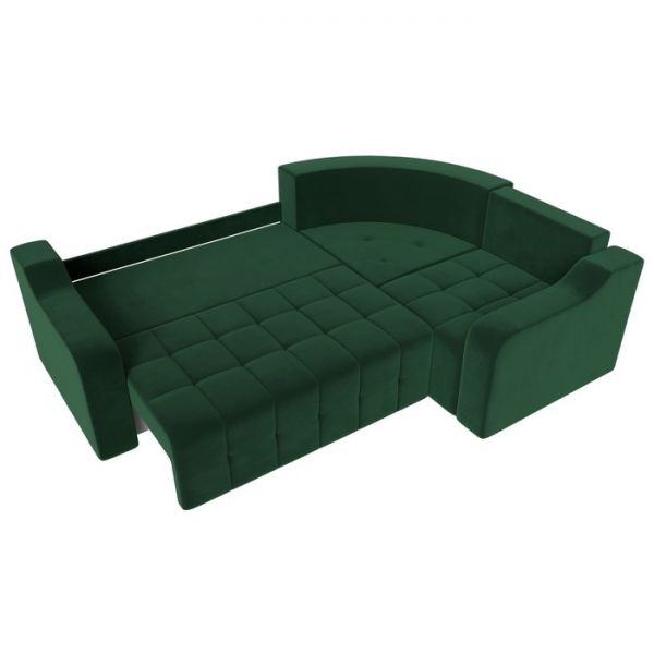 Угловой диван «Кембридж», механизм еврокнижка, велюр, цвет бежевый