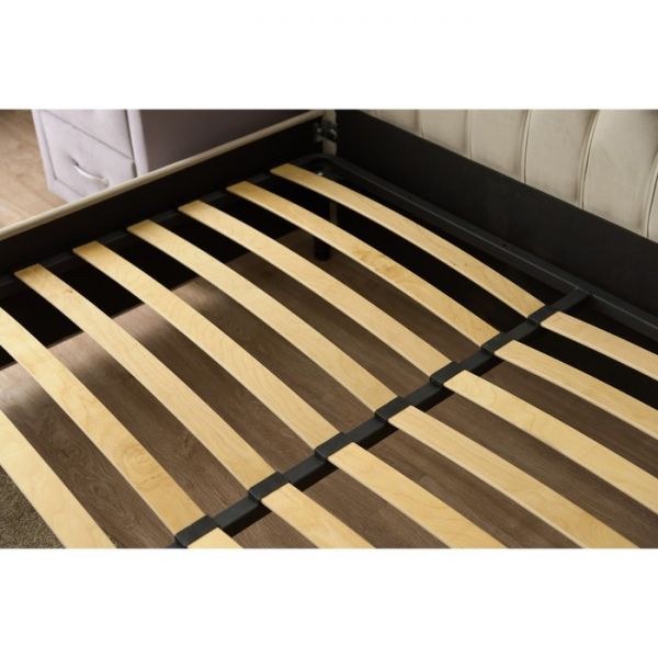 Кровать «Купол тысячелетия» с ПМ, 1400 ? 2000 мм, 1 ящик, велюр, цвет velutto 01